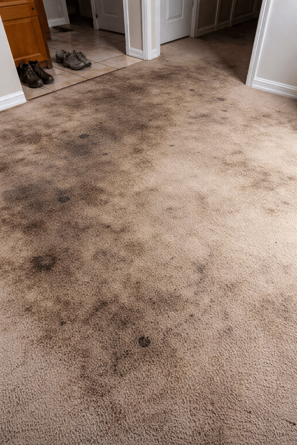 Tapis avant nettoyage