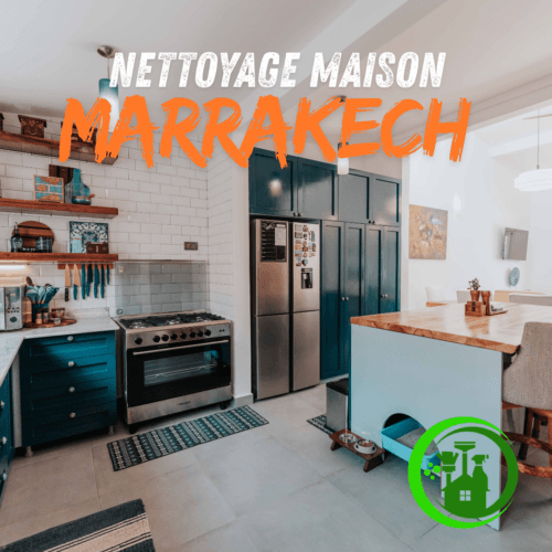 nettoyage maison Marrakech - équipe HIDA CLEAN en intervention dans un salon