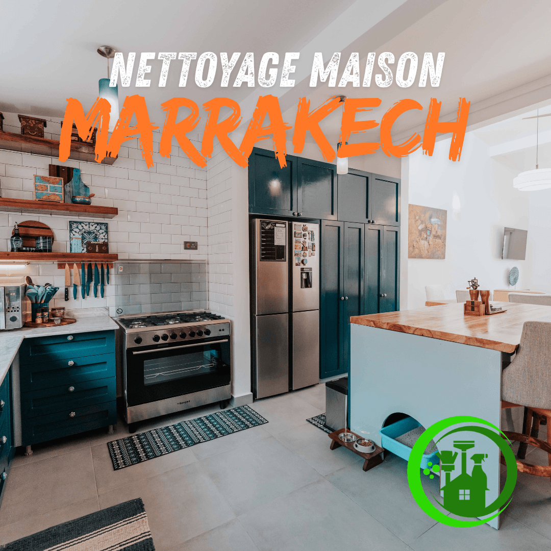nettoyage maison Marrakech - équipe HIDA CLEAN en intervention dans un salon