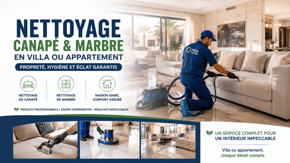 Service de nettoyage professionnel en villa