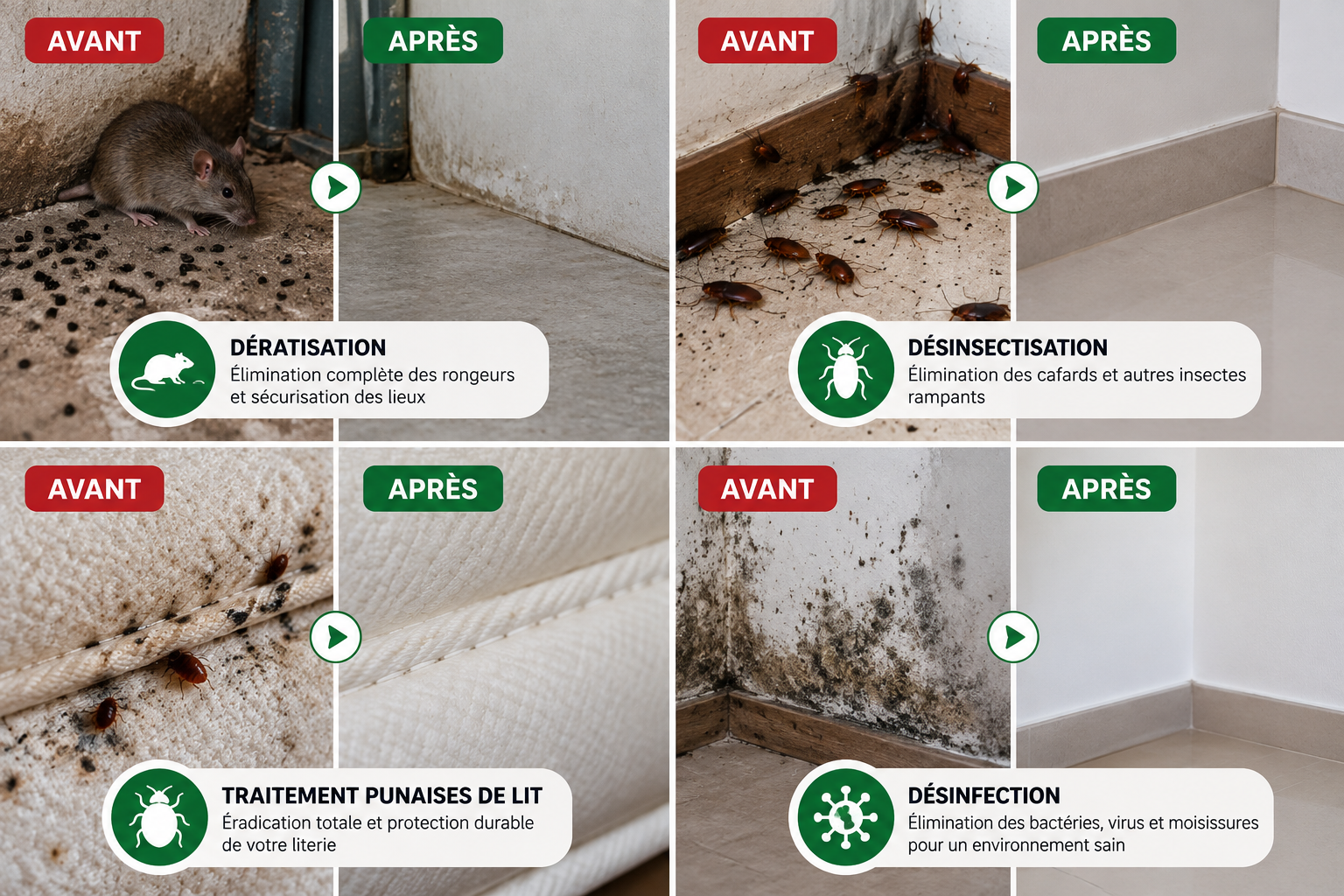 Intervention HIDA CLEAN avant après à Marrakech